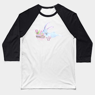 Peaceful Rest - Sleeping Rabbit Baseball T-Shirt